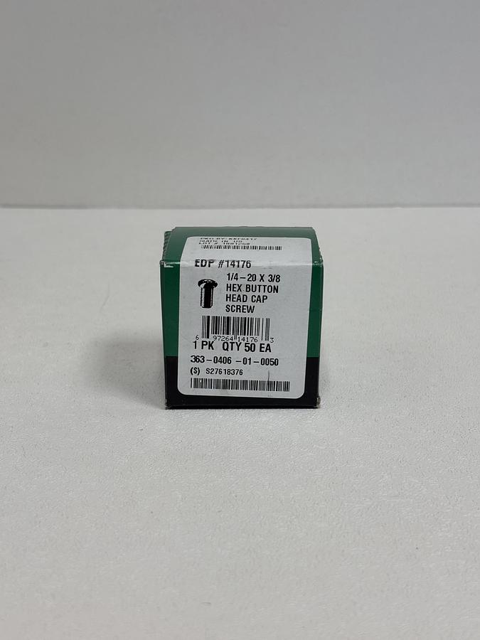 Used 50 PCS – Decorah 1/4-20x3/8 Hex Button Head Cap Screws 363-0406-01-0050 GHA-151