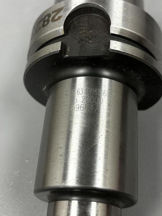 Used HSK A63 ER16X160 G2.5 E Collet Chuck Tool Holder HSKA63 GHC-3