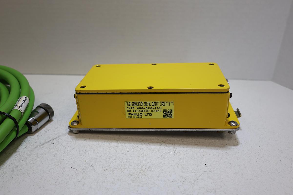 Used Fanuc A860-0333-T701 High Resolution Serial Output Circuit w/Cables