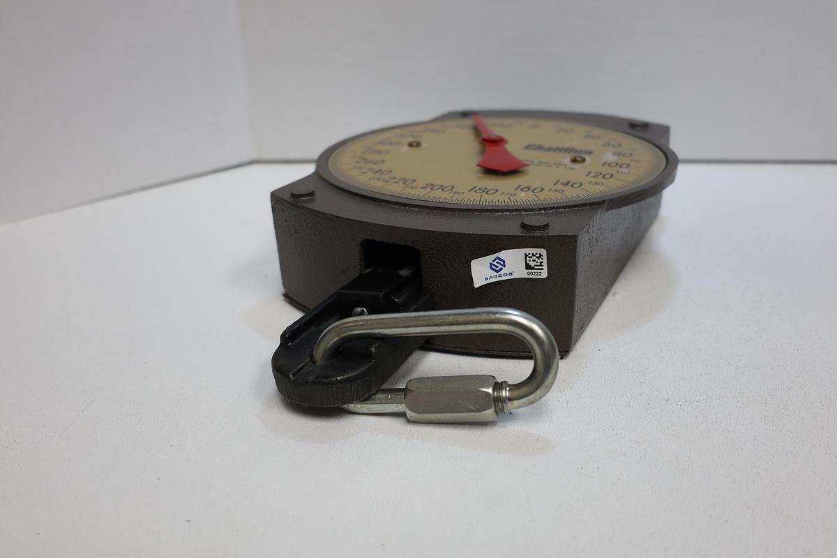 Used Chatillon BD-400 Mechanical Dial Scale – 400 lb Capacity x 1 lb Graduations – Industrial Scale