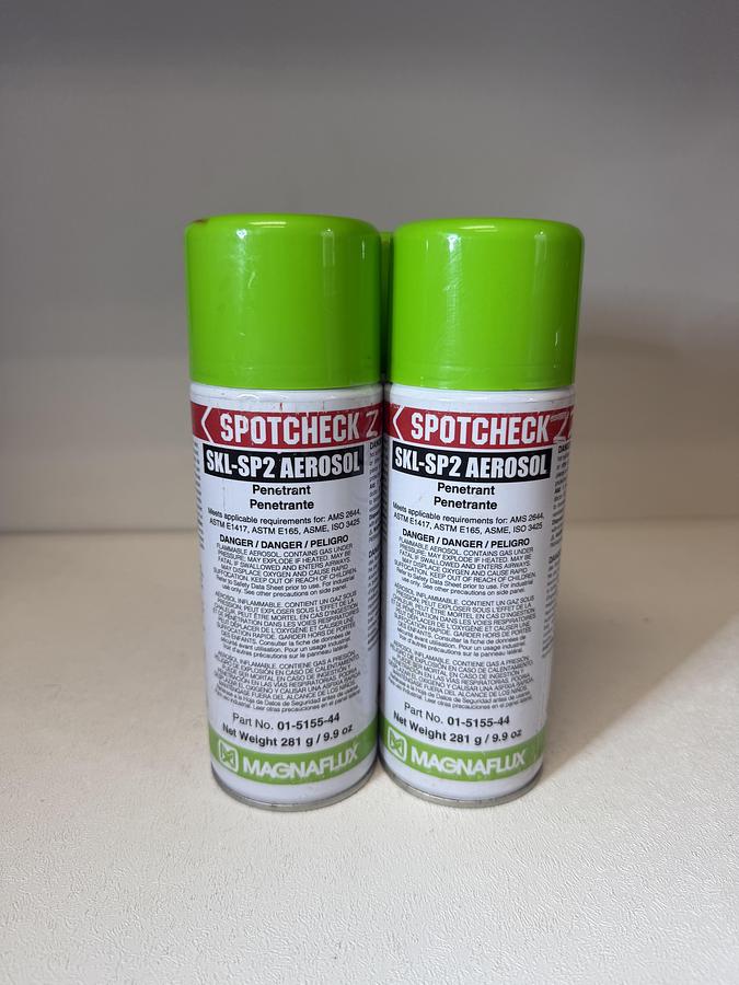 Used 3 Pack Magnaflux Spotcheck SKL-SP2 Aerosol Penetrant Exp. Mar 2026 GHA-8