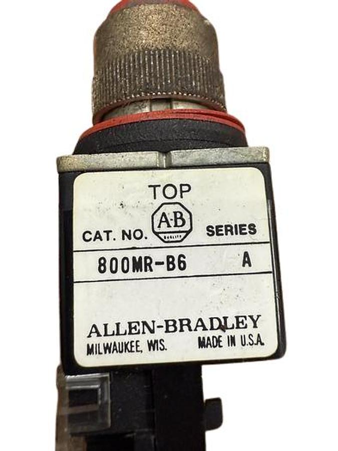 Used ALLEN BRADLEY 800MR-B6 SERIES A PUSH BUTTON *LOT OF 3* 