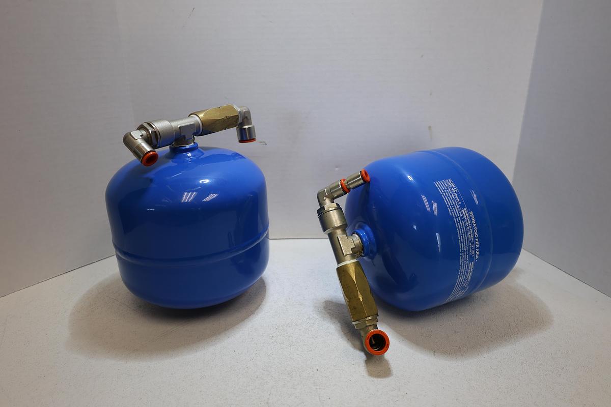 Used Rocco 2.5L Air Reservoir Tank w/ Pneumatic Fittings 11 Bar 2021 Italy Used