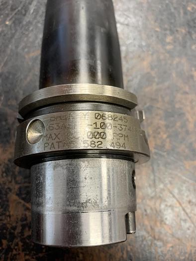 Used Briney HSK63ASF-100-374SP2 Shrink Fit Tool Holder GHB-YC2