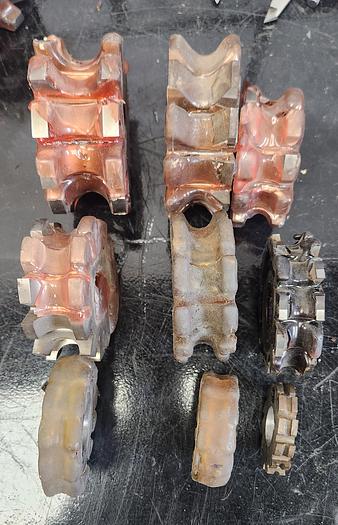 Used Lot of 9 - Assorted Sizes Used Concave Milling Cutters 2"-3-1/2" Diam - GHB-49