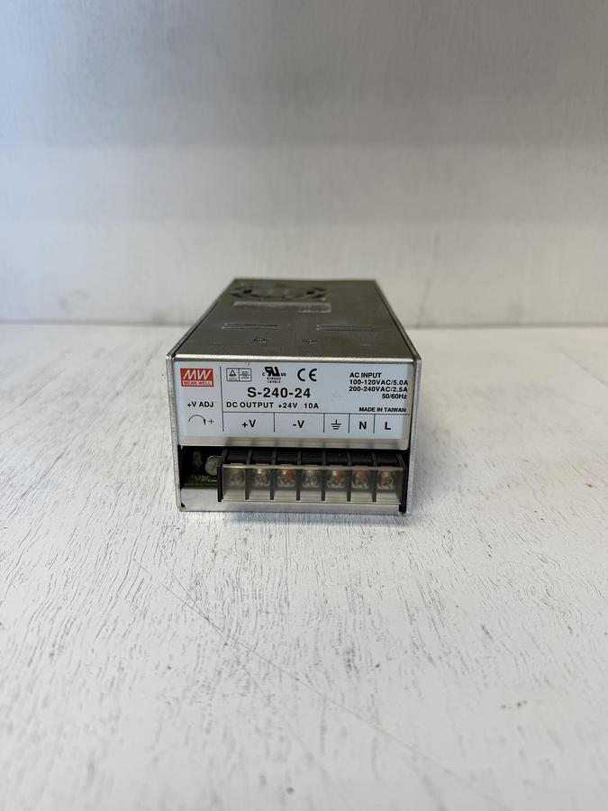 Used Mean Well S-240-24 Switching Power Supply 24VDC GHA-180