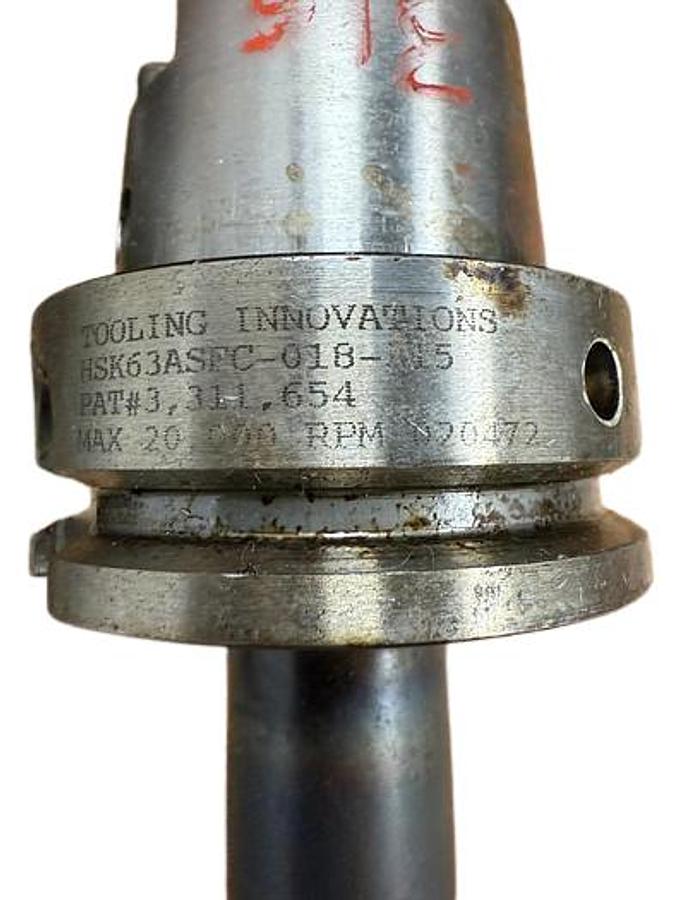 Used Tooling Innovations HSK63ASFC-018-315 Shrink Fit Tool Holder 