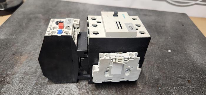Used SIEMENS 3TF44 Starter W/3UA55 00-2D RELAY - GHB-68-A2