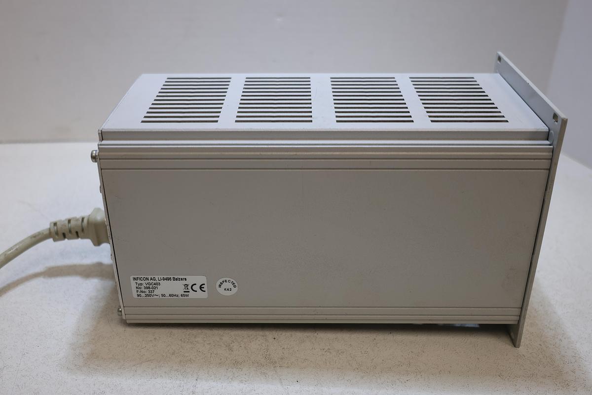 Used INFICON VGC403 398-021 3-Channel Vacuum Gauge Controller 90-250VAC