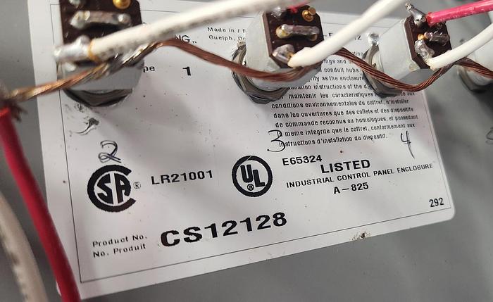 Parts Only Hammond 12x10x8 Elec. Box & 21 BHC Capacitors - GHA-13