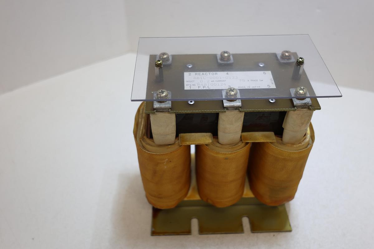 Used Fanuc A81L-0001-0123 3-Phase Reactor Inductor 0.2mH 75A Used Tested