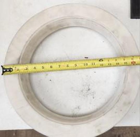 Used Custom Polyurethane Road Wheels 16.5" x 12 x 3.25" with Custom 13.5" Aluminum Rim - GHB-