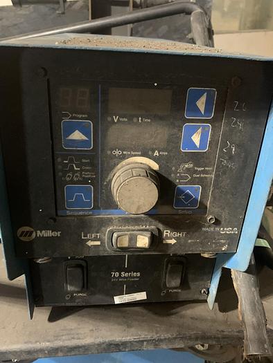 Used Miller Deltaweld 652 Dc Power Source With 70 Series 24V Wire Feeder GHC-co#4