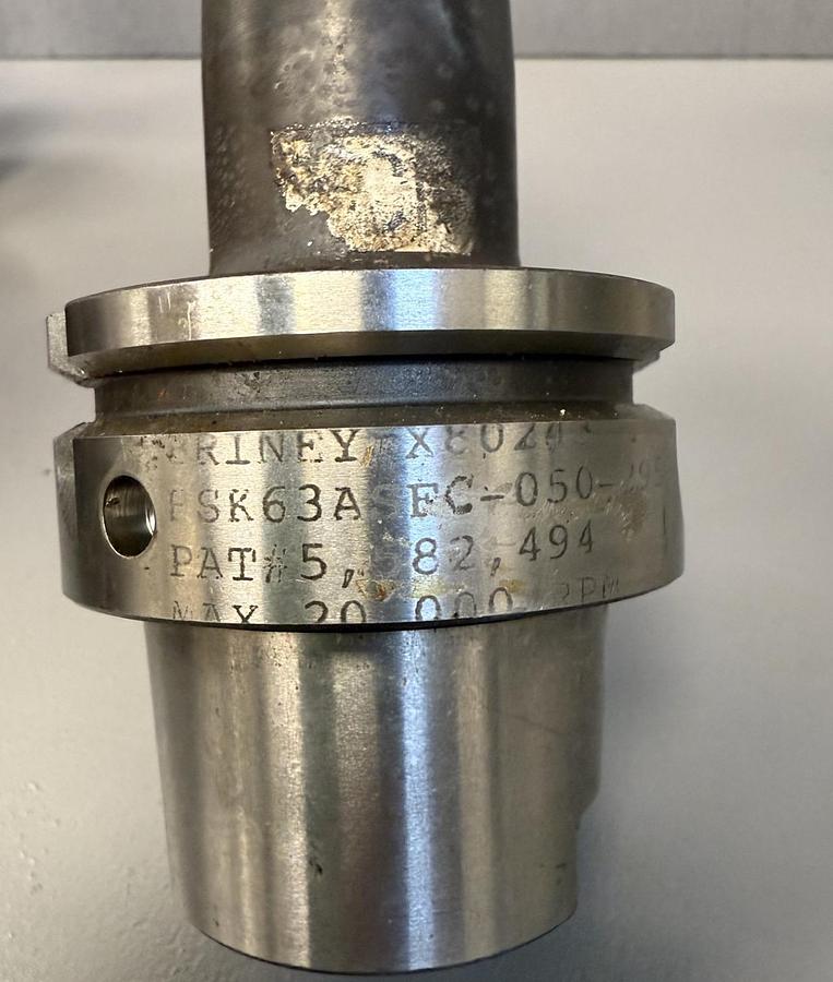 Used BRINEY HSK63ASFC-050-295 Shrink Fit Tool Holder GHA-168