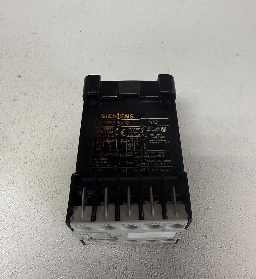 Used Siemens 3FT2010-0AN2 Contactor GHGC-D4