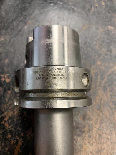 Used Briney HSK63ASF-050-590 SP1 Shrink Fit Tool Holders GHB-yc 1