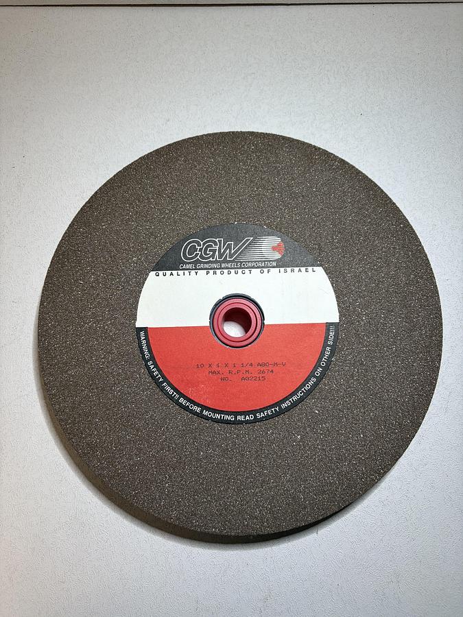 Used CGW  Camel Grinding Wheel 10 x 1 x 1 1/4 A80-M-V  A02215  GHC-43