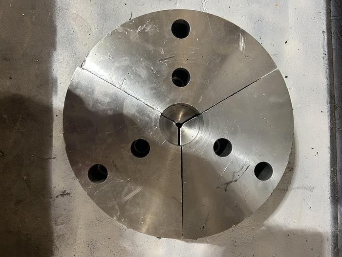 Used Soft Lathe Chuck Jaw: Tongue & Groove 12" OAW, 4" OAH Aluminum - GHB-78