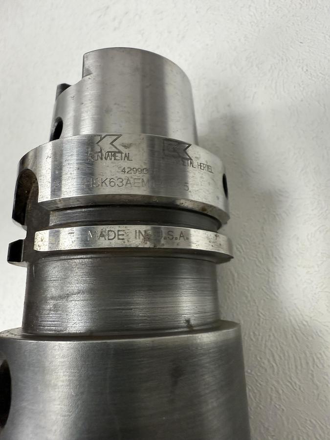 Used Kennametal HSK63AEM125425 End Mill Holder HSK63A GHC-27 