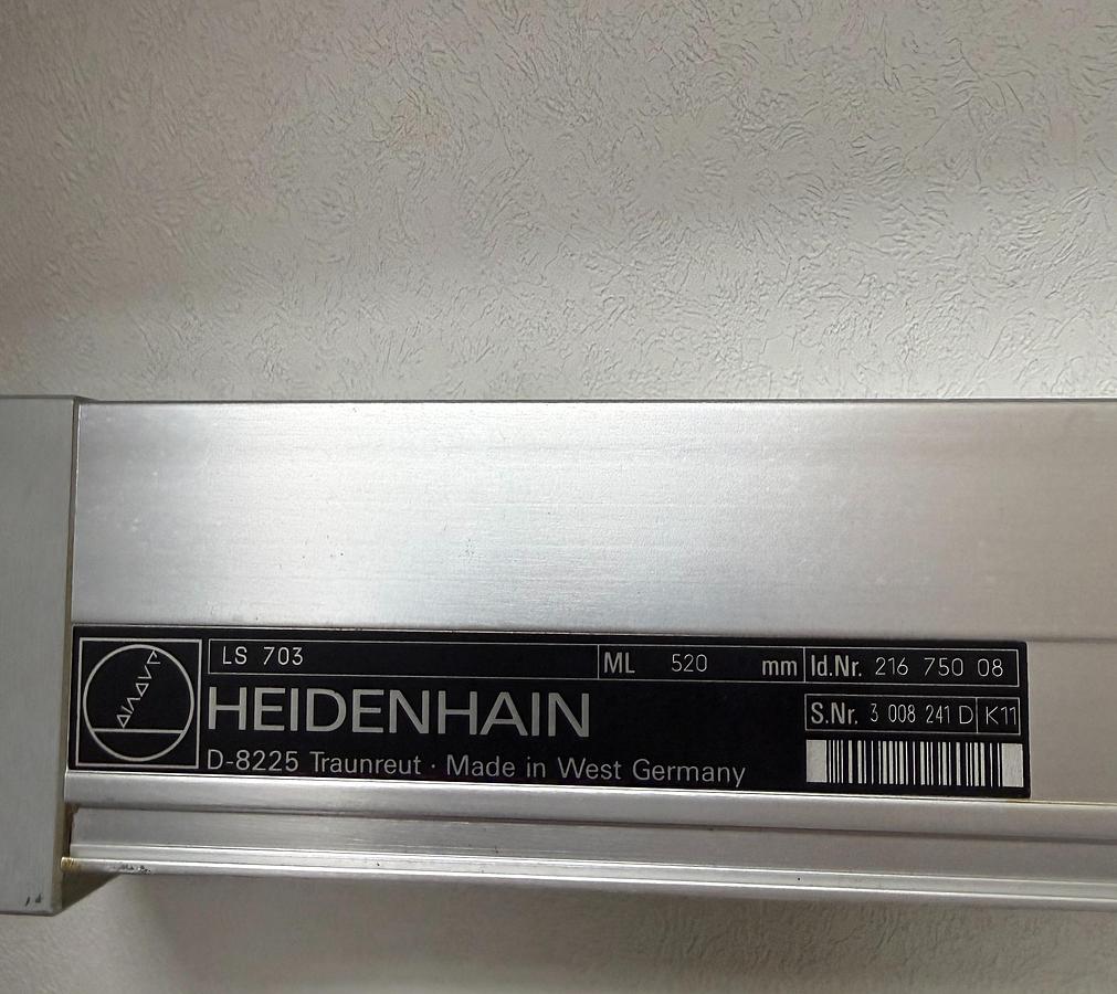 Used Heidenhain LS 703 Linear Encoder ML 520mm Id Nr. 216 750 08 GHA-10