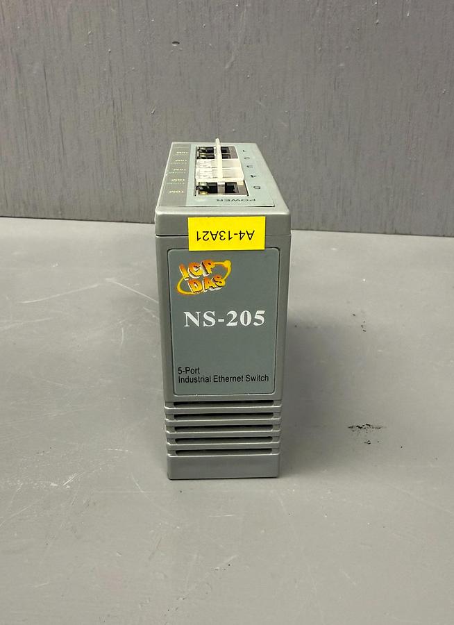 Used ICP DAS NS‑205 Unmanaged Industrial Ethernet Switch – 5‑Port GHC-37