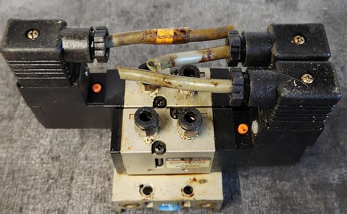 Used Mori Seiki CNC Vertical Mil SMC Solenoid Valve Ass'y VF3130 - GHA-159-C3