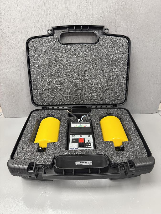 Used  Desco 19784 Analog Surface Resistance Meter Kit GHC-24