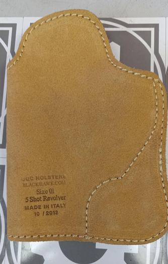 BLACKHAWK! Suede Leather Tuckable Holster 2" 5 shot .38/.357 Revolver-GHC-1-(A2)