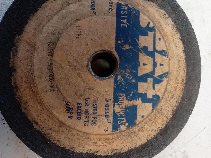 Used Grinding Wheel 8 X 1 X 3/8 RPM 3600 A-60M6-V2 GH504