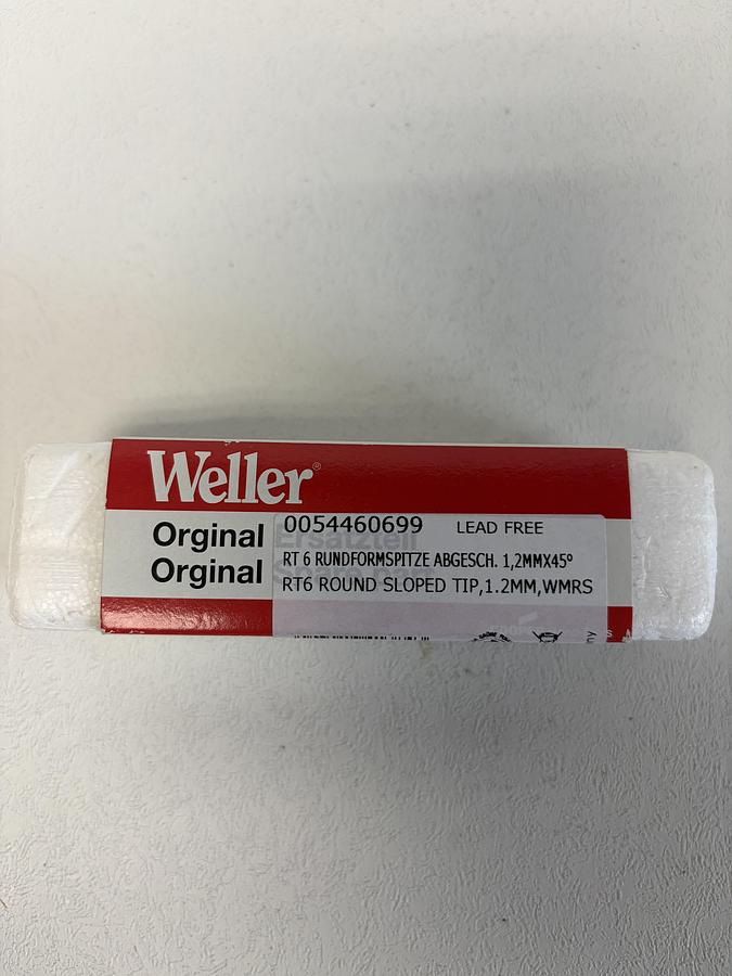 Used Weller RT6MS, Round Sloped Soldering Tip 1.2mm