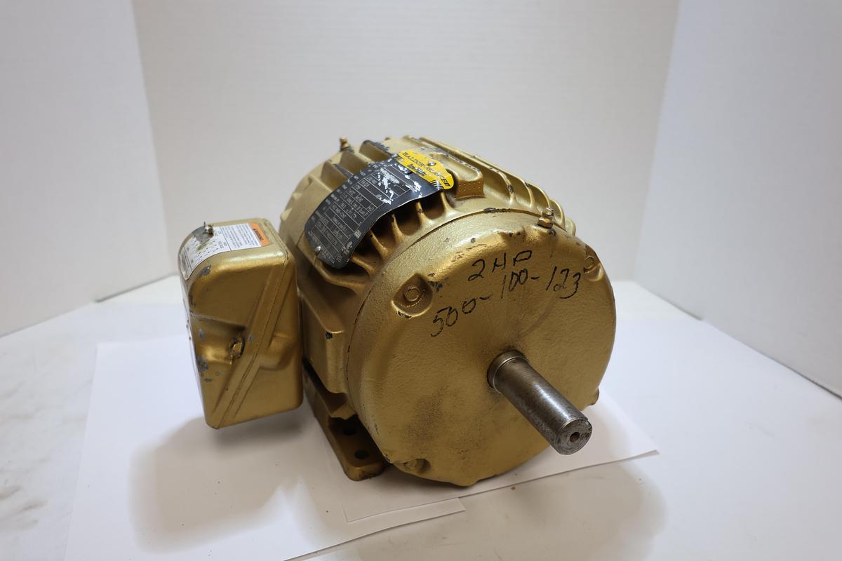 Used Baldor Reliance Super-E 2HP Electric Motor 230/460V 3PH 1755RPM 145T Used