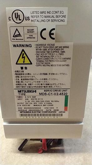 Used MITSUBISHI MDS-C1-V2-4520 SERVO DRIVE UNIT / Amplifier GH120