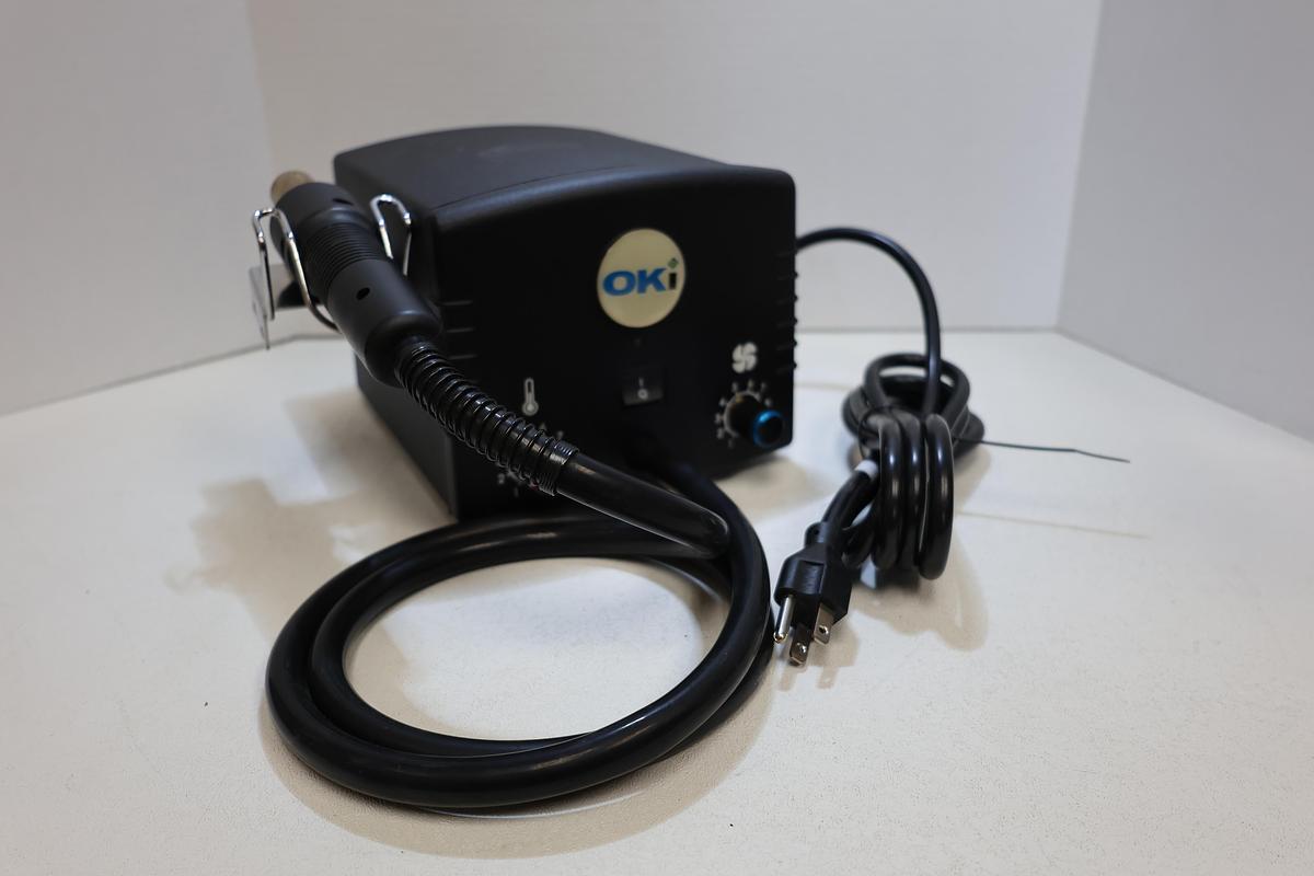 Used OKI HCT-900-11 Hot Air Soldering Desoldering Rework Station w/ Nozzle