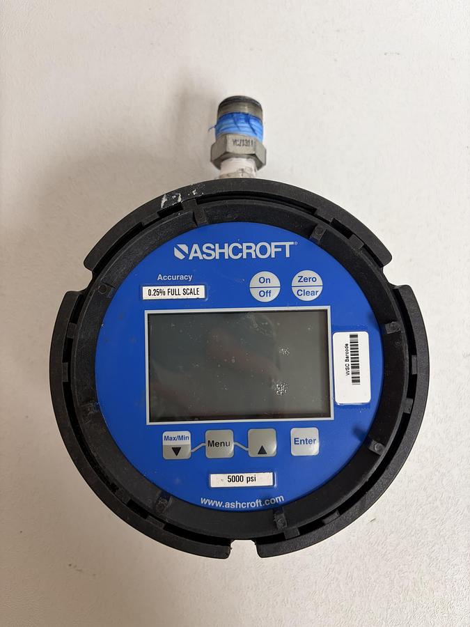 Used Ashcroft Gauge Pressure 452074SD02L5000BL Digital 