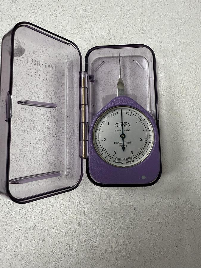 Used Swiss Made Correx 3g Tension/Compression Gauge Haag-Streit GHC-27