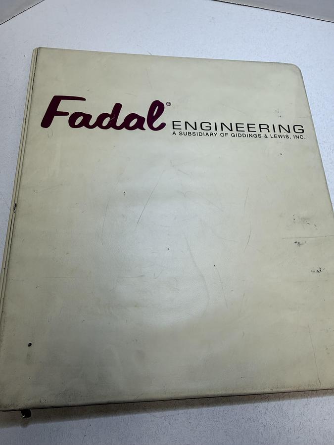 Used Fadal Engineering Co. Inc. VMC Operator Manual GHGC-22