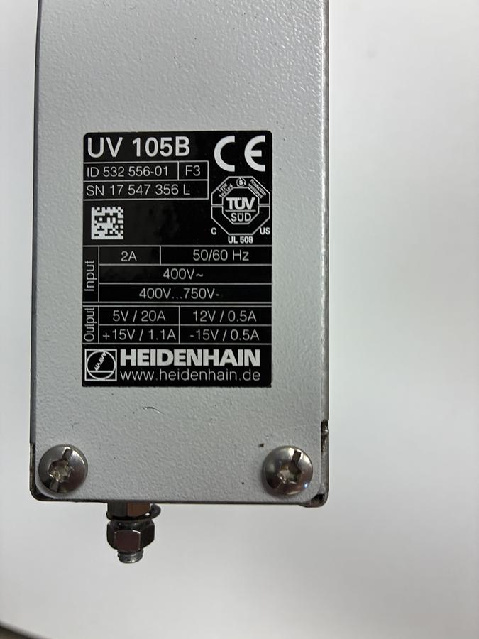 Used Heidenhain UV 105B Power Supply – ID 532 556-01 GHC-53