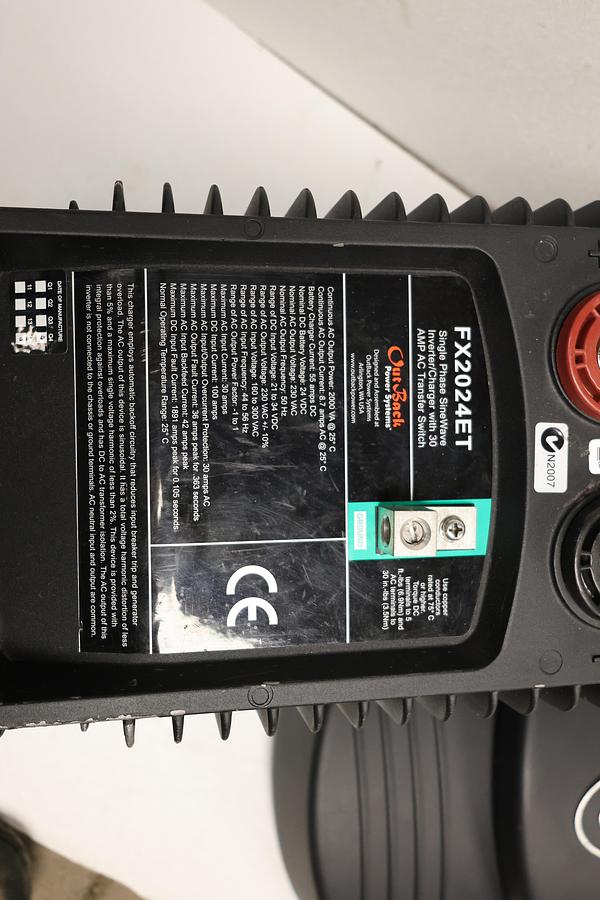 Used Outback Power Grid-Hybrid FX-2024ET Renewable Energy System GHA-5