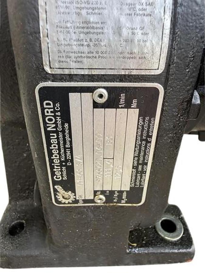 Used NORD SK 63S/4 Electric Motor – 3-Phase 0.12kW / 0.14kW – 230/400V – IP55