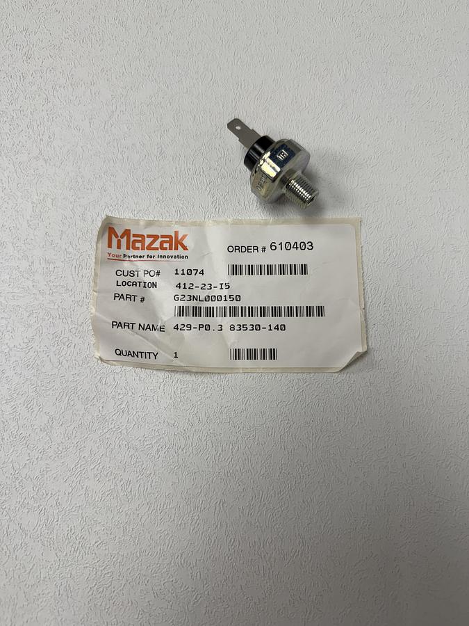 Used Mazak G23NL000150 Pressure Switch 429-P0.3 GHC-29