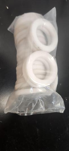 Used Nylon Spacers (lot of 22) - 1.370" ID, 2" OD, .385 THK - GHA-132