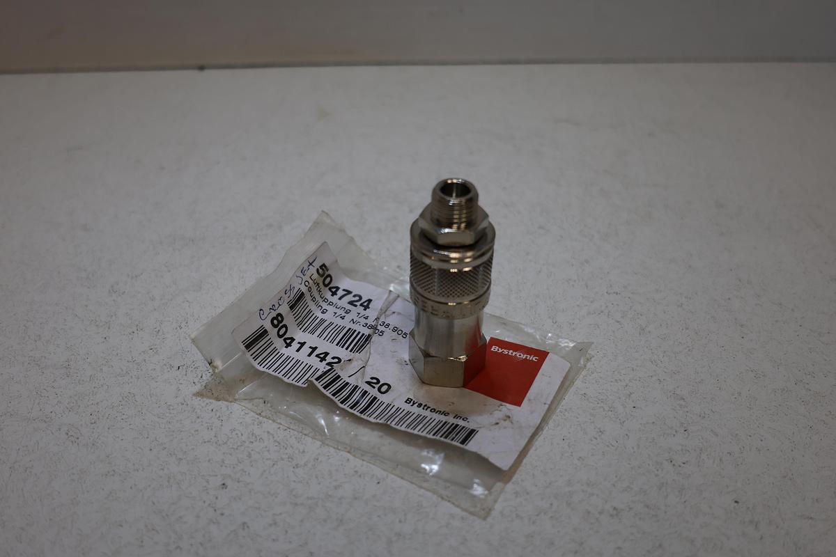 Bystronic 504724 1/4" Pneumatic Quick Connect Air Coupling NEW Multifix