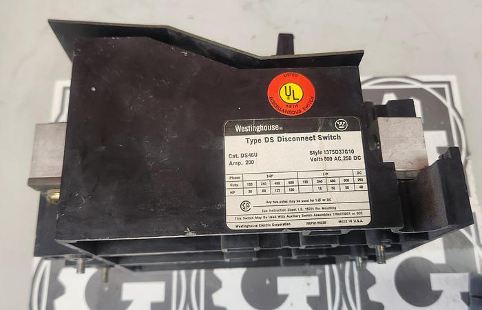 Used Westinghouse DS46U Disconnect Switch - GHB-69-A2