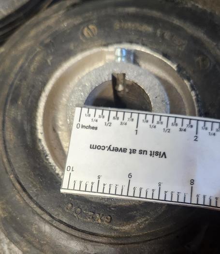 Used Lot of 4 - 6"x2" Super-Flex Rubber on Aluminum Caster Wheel - GHB-71