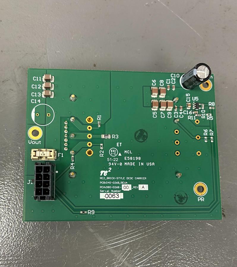 Used RE_2 Brick Style DCDC Carrier PCB:040-0268_REV A GHC-40