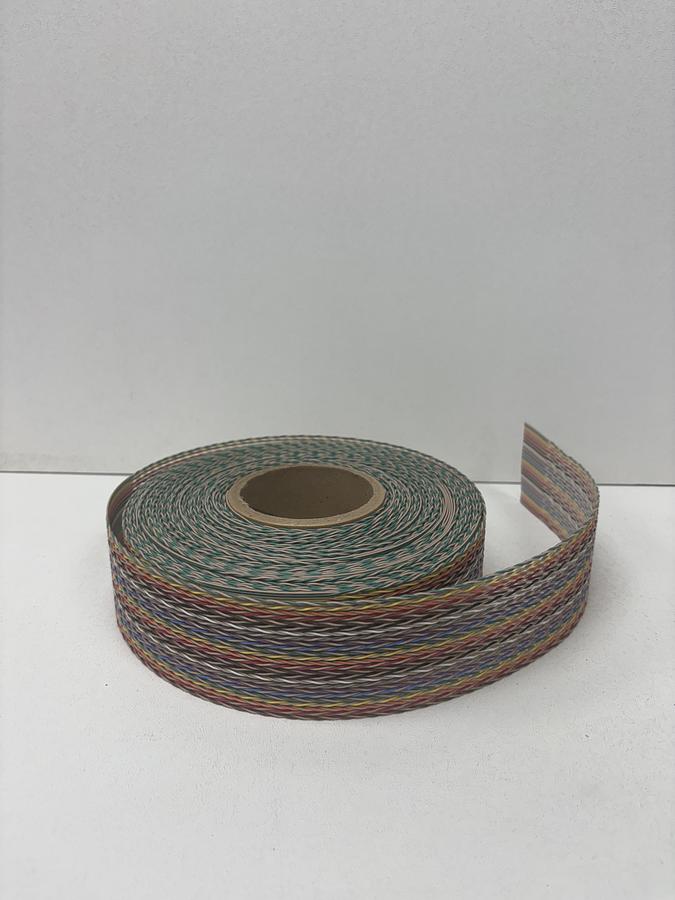 Used Belden 25 Pair Flat Ribbon Cable Wire Conductor Rainbow Color 9V28050 000 100 FT AWG 300V GHC-30