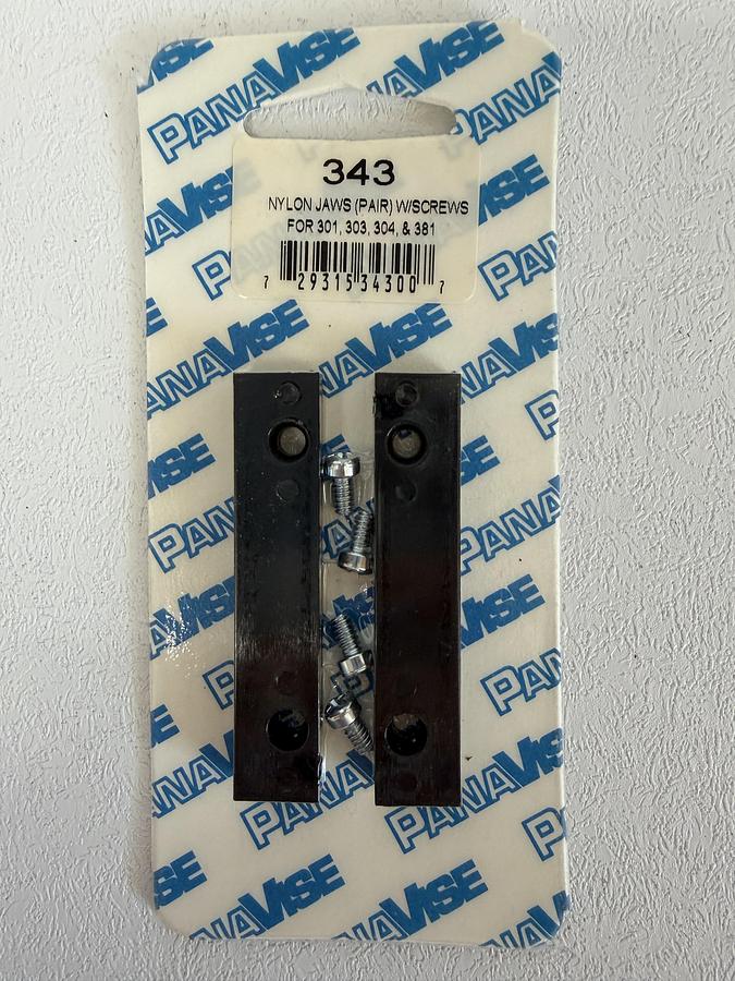 Used PANAVISE 343 NYLON JAWS FOR 301, 303,304, and 381