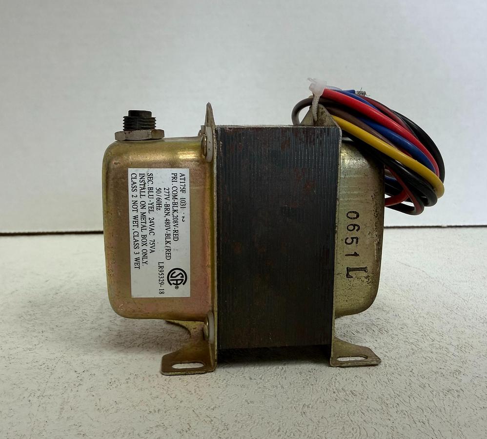 Used Honeywell AT175F-1031/U 75VA Control Transformer 208/277/480V to 24VAC HVAC 