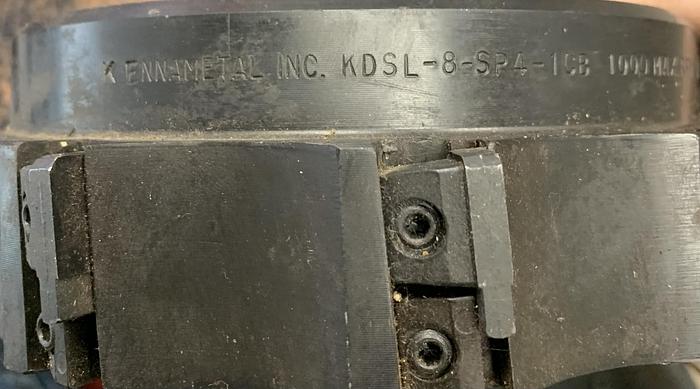 Used Kennametal KDSL-8-SP4-1CB Double Positive Face Mill 1000 Max RPM GHA-76