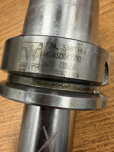 Used T.M. SMITH H63ASD043590 SHRINK FIT TOOL HOLDER GHA-GS51